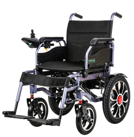 Fauteuil roulant électrique JRWD1601U – Pliable, 20Ah, roues aluminium