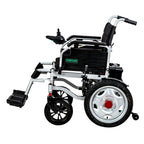 Fauteuil roulant électrique JRWD1601U – Dossier haut, roues 22″, batterie 12Ah / 20Ah